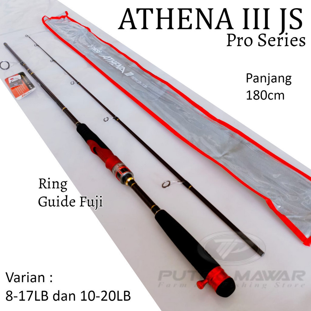 Daido Athena III 3 Pro Series 165cm 180cm 6-14lb 8-17lb 10-20lb Joran Casting Action Medium Bahan Ca