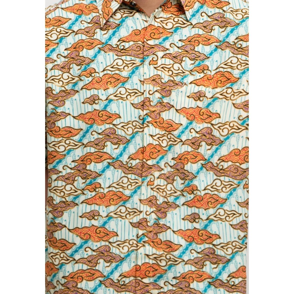 Adikusuma By Arjuna Weda Hem Batik Mega Mendung - Ungu - Ungu, S