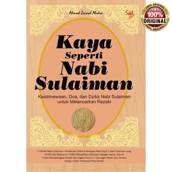 Buku Kaya Seperti Nabi Sulaiman - Ahmad Zainal Abidin - Sabil