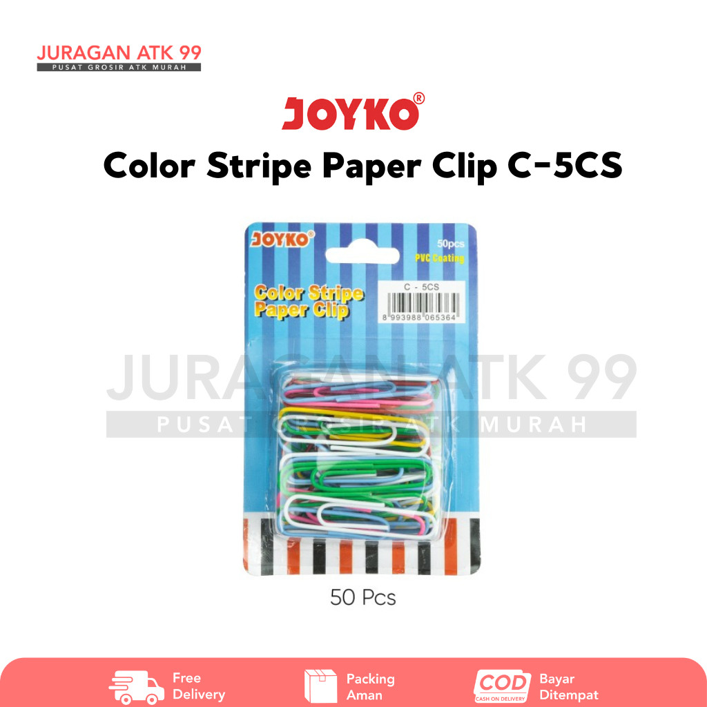 

Color Stripe Paper Clip Joyko C-5CS