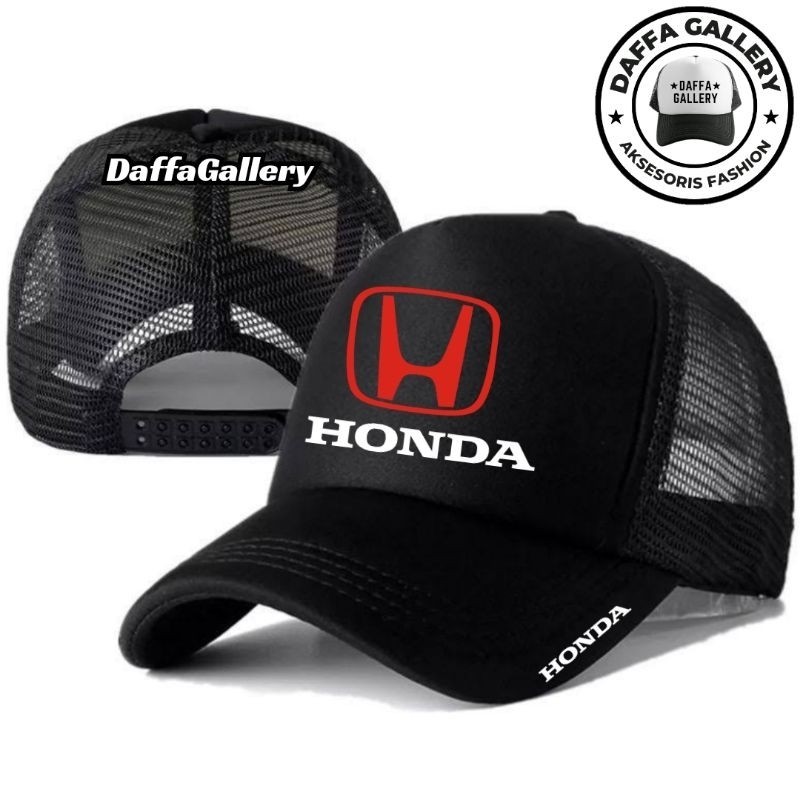 Daffaa Gallery Topi Trucker HONDA - Topi Distro HONDA Logo - Topi HONDA Premium - Topi Pria Dewasa -