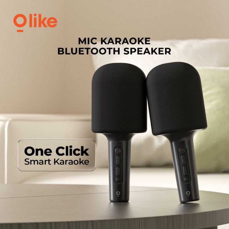 (777MOBILE) OLIKE MIC KARAOKE BLUETOOTH MICROPHONE WIRELESS PORTABLE SPEAKER KM1