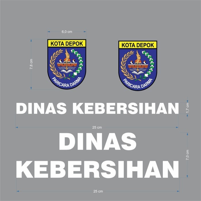 

STIKER DTF SABLON SETRIKA LOGO DEPOK dan DINAS KEBERSIHAN