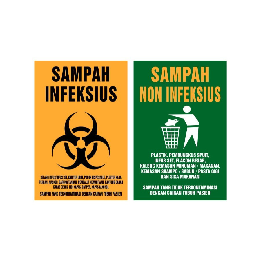 

Stiker Label Tong Sampah Medis Infeksius - Non Infeksius 10x15cm