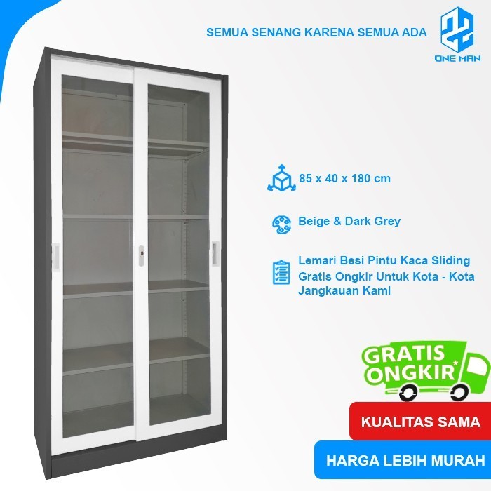 

PROMO!! -LEMARI BESI KANTOR LEMARI BESI ARSIP LEMARI SLIDING KACA