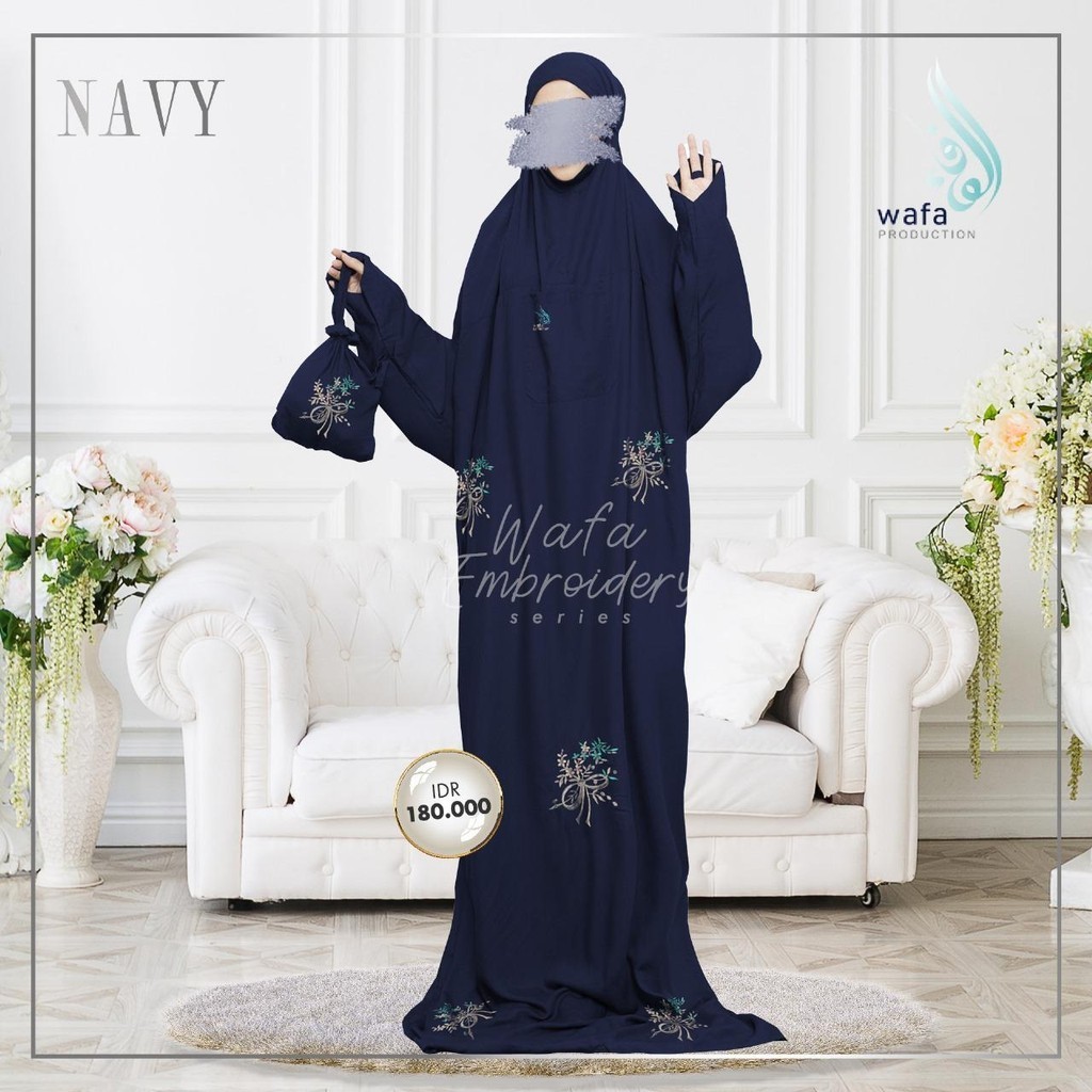 Mukena Embordery Wafa by Ustadzah Halimah Alaydrus