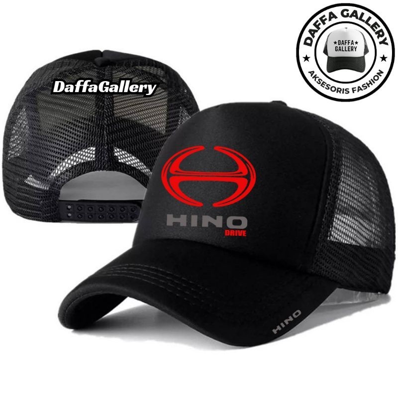Daffaa Gallery Topi Trucker HINO - Topi Distro HINO Logo - Topi HINO Premium - Topi Pria Dewasa - To