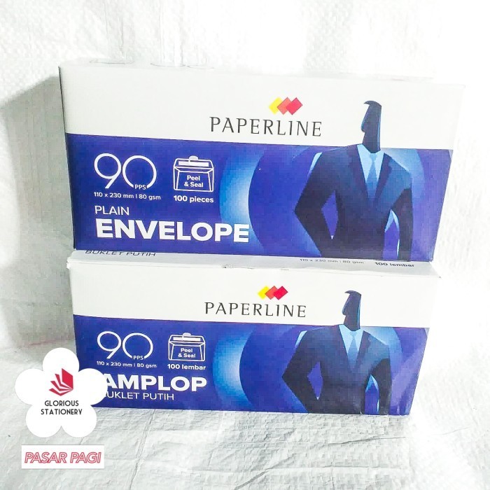 

amplop putih polos panjang 90 merk Paperline - 5 pak