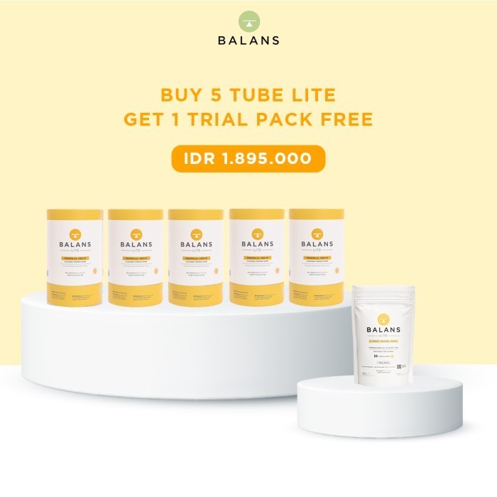 

Ready Balans Active + Recharge Buy 5 Get Free 1 | Fiber&Probiotics Drink - 5 Tube+1 TP Lit