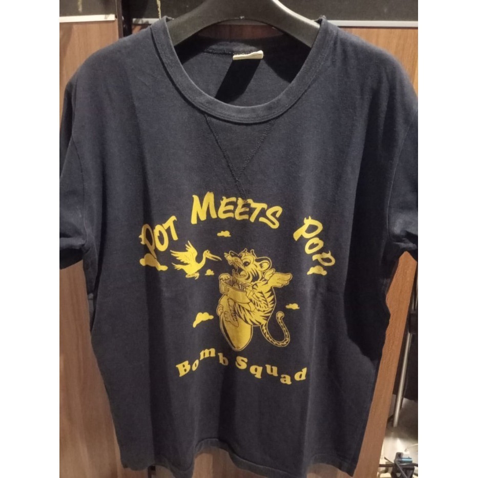 ORIGINAL PMP POT MEETS POP KAOS TSHIRT BLUE BLACK SIZE M