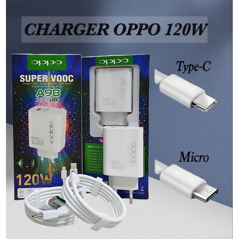 Charger Oppo A98 120W Fast Charging