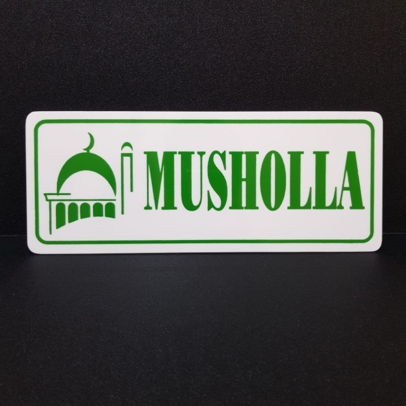 

Papan Tanda Akrilik Mushola | Sign Board Acrylic Mushola Tinggal Tempel