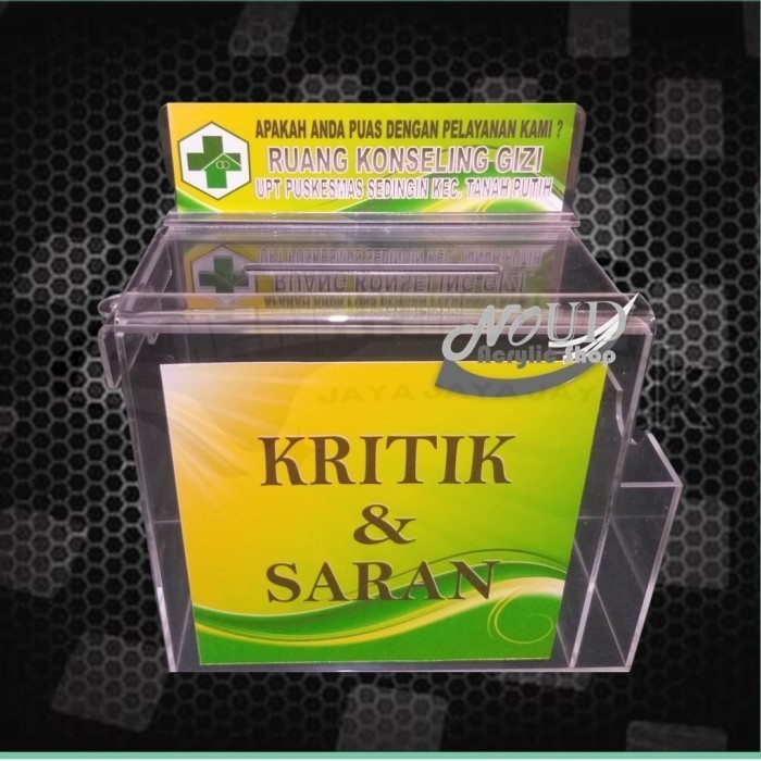 Kotak Saran Akrilik Acrylic Terbaik