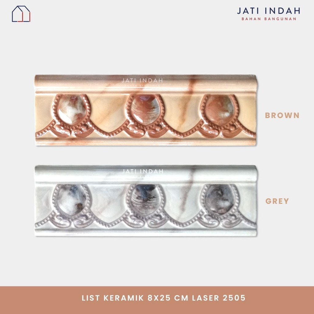 List Keramik 25 cm Motif 2505 Laser / Lis Listello Plint Plin Dinding