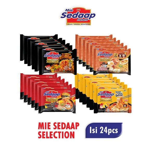 

Sedaap Mie Instan 24pcs Mix Flavors Korean Series & Singapore Laksa