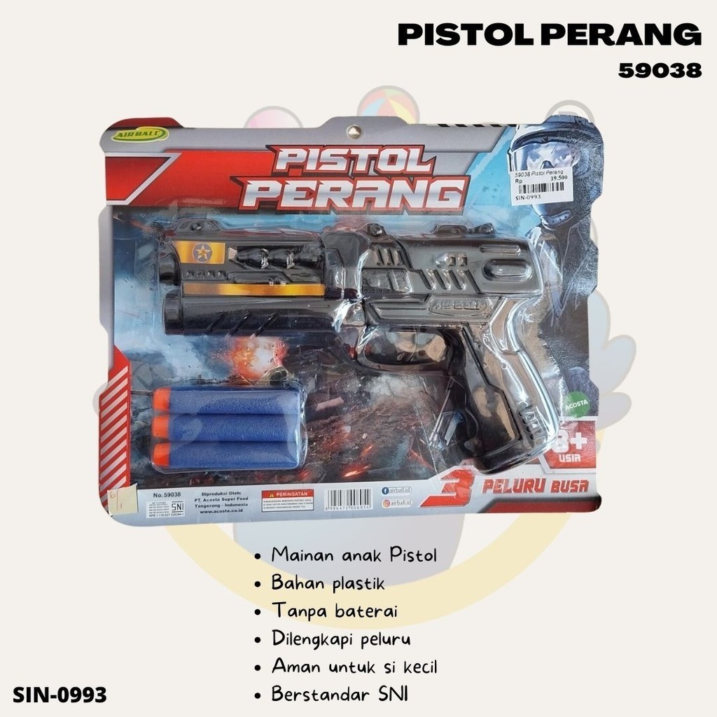 MAINAN ANAK PISTOL 59038/MAINAN ANAK PISTOL KARAKTER