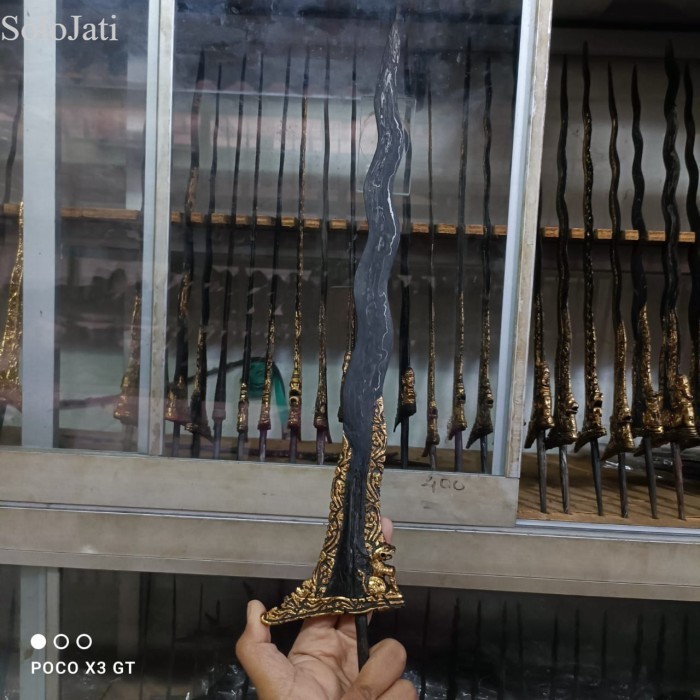 

keris panimbal sing0 barong kinatah kamarogan sepuh pakubuwono 12 bk m antik