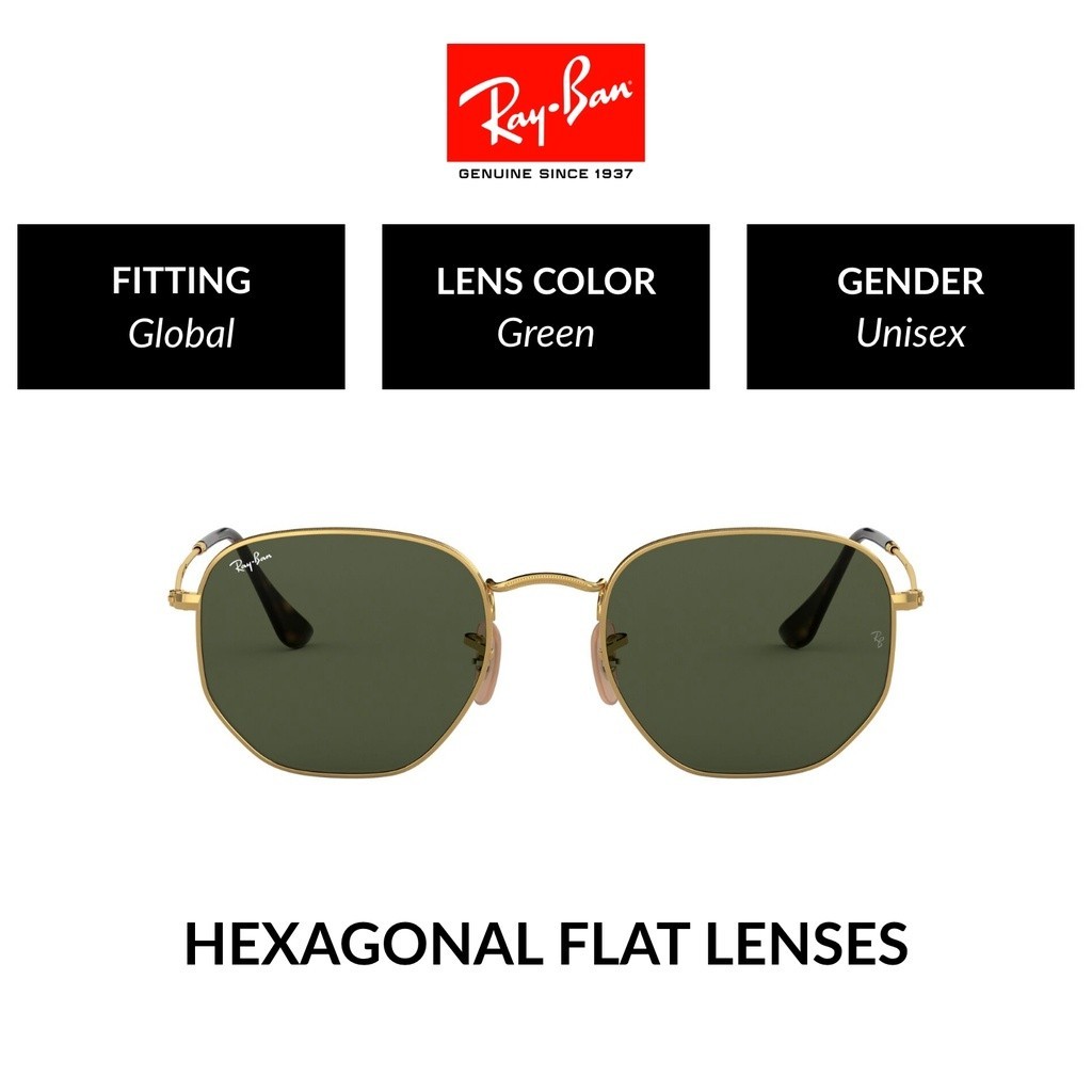 RAY-BAN Hexagonal | RB3548N 1 | Global Fitting | Sunglasses | 54mm