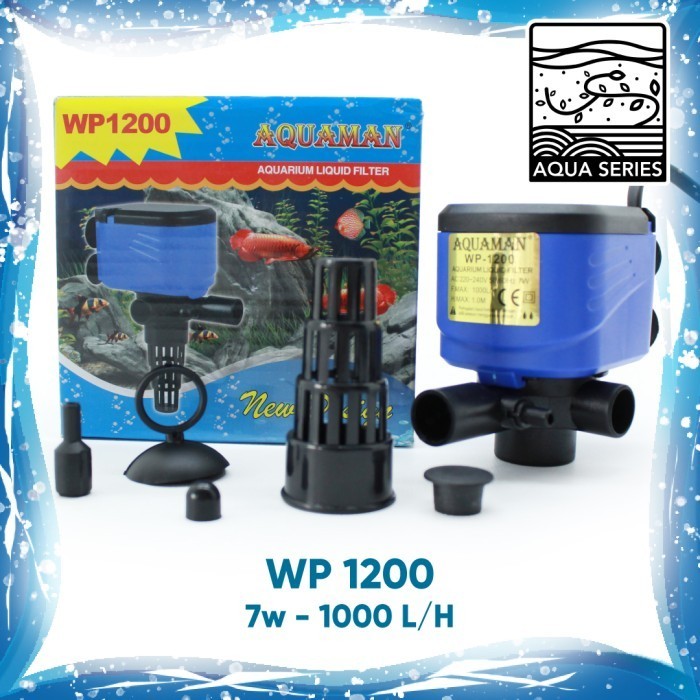POMPA AIR POWERHEAD AQUARIUM AQUAMAN WP 1200 WATER PUMPING 7 WATT