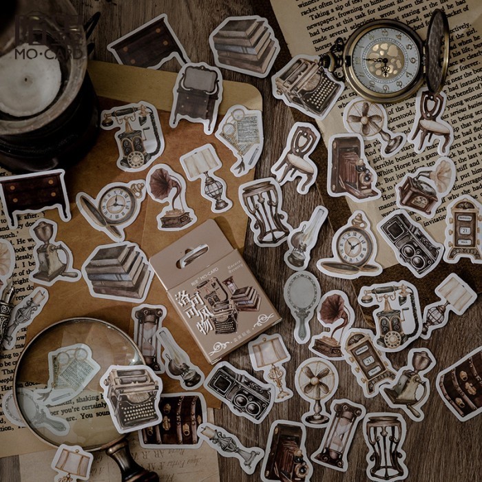 

Sticker Pack Isi 46 Lembar VINTAGE OLD EDITION Stiker Deco Journal DIY
