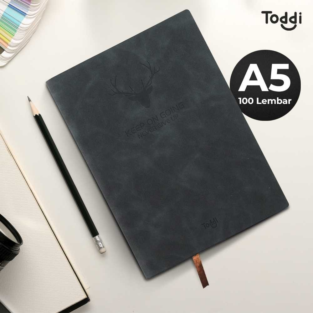 

Buku Catatan Harian Notebook Diary Cover Kulit 100 Lembar