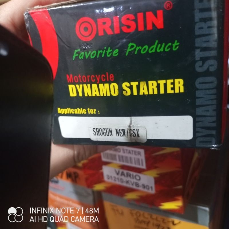 dinamo stater Shogun new/ gsx orisin