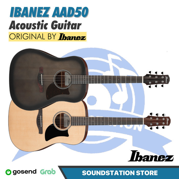 Ibanez Advanced Acoustic AAD50 Acoustic Guitar - Gitar Akustik