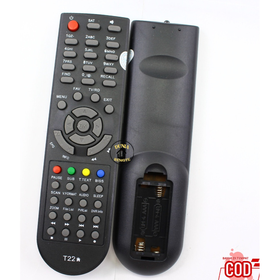 Remot Remote RECEIVER PARABOLA TANAKA T21 T22 HD JURASSIC SAMURAI KOMODO