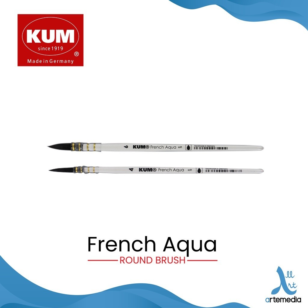 

KUM French Aquarelle Kuas Lukis Synthetic Brush Short Handle