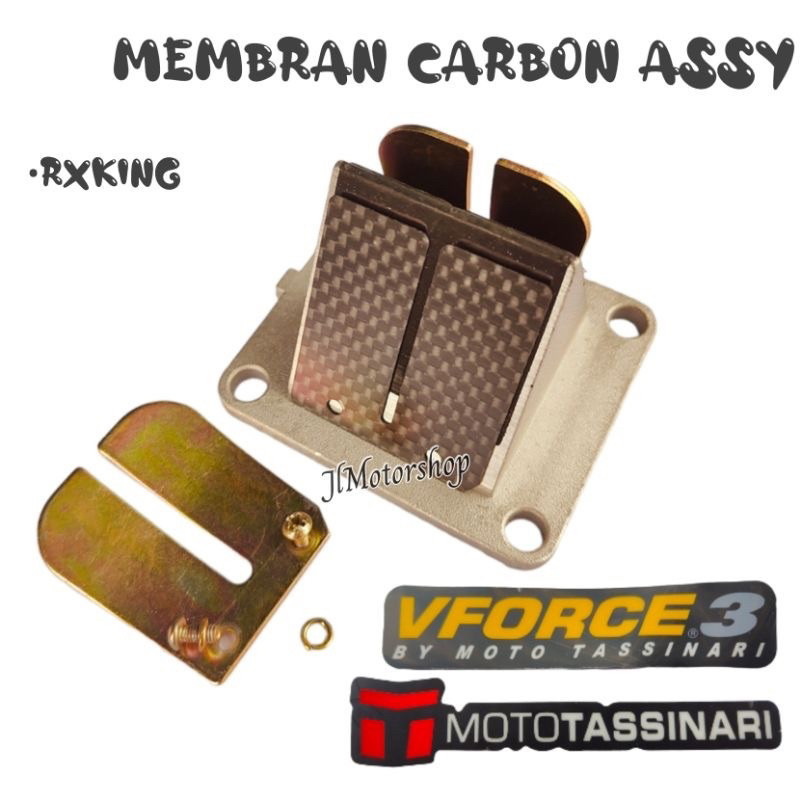 RUMAH MEMBRAN ASSY RXZ RXS KARBON CARBON - RUMAH + LIDAH MEMBRAN KARBON CARBON VFORCE RXZ RXS ORIGIN