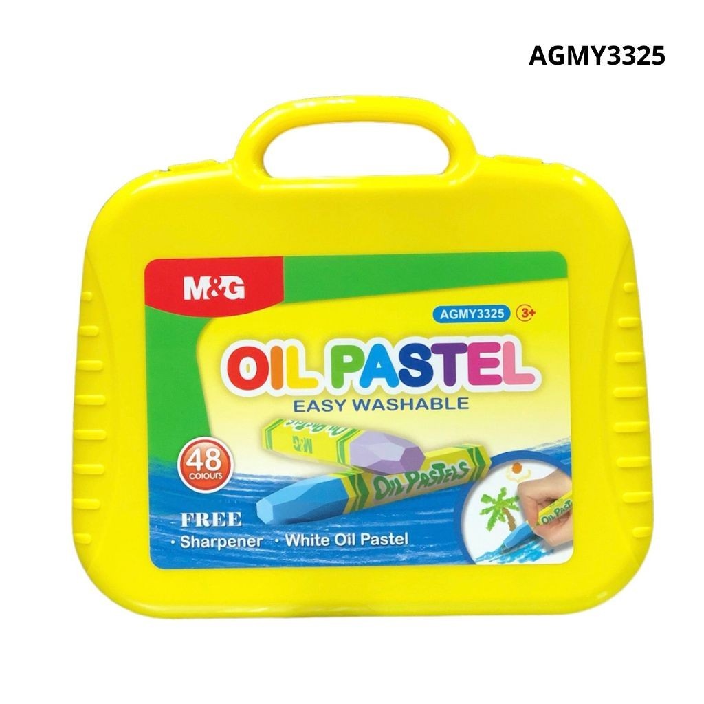 

Oil Pastel M&G 48 Colours #AGMY3325 Krayon 48 + 1 Warna Crayon Washable Free Sharpener - SHAGB