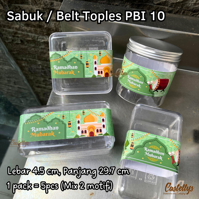 

Paper Belt PBI 10 Sabuk Hiasan Toples Kue Kering Lebaran Idul Fitri