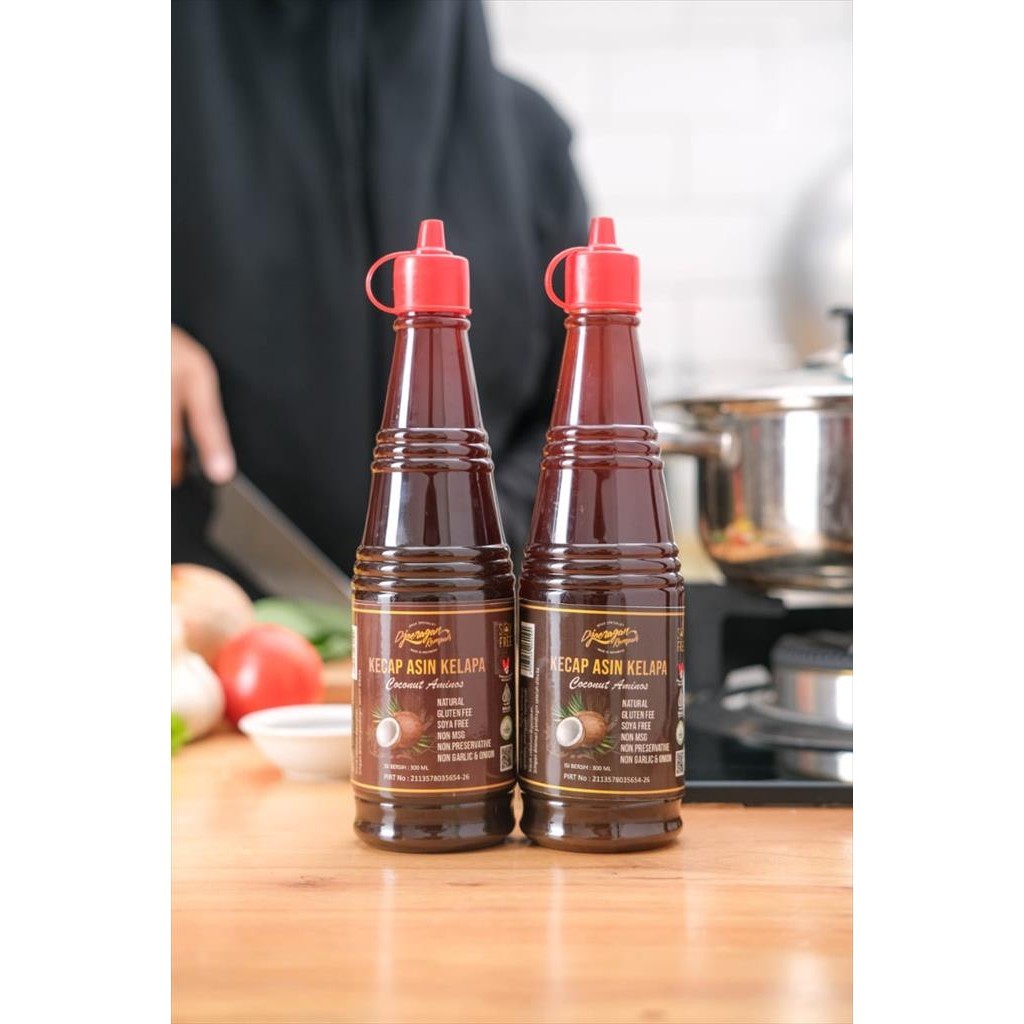 

Coconut Aminos Sauce 300ml ( Kecap Asin Kelapa Non Soya ) Djoeragan R