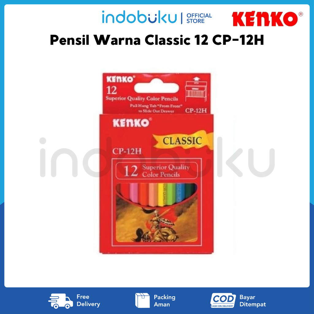 

Pensil Warna Classic Pendek Kenko CP-12H