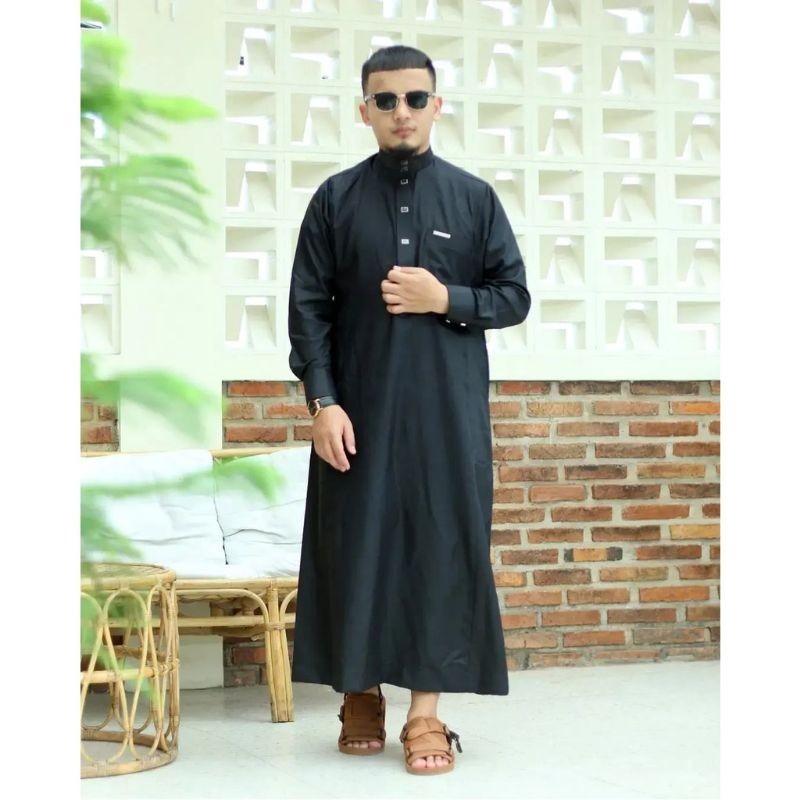 Jubah Panjang Gamis Panjang Semi Wool - Jubah Gamis Al Amwa Lengan Panjang - Gamis Al Amwa Lengan Pa