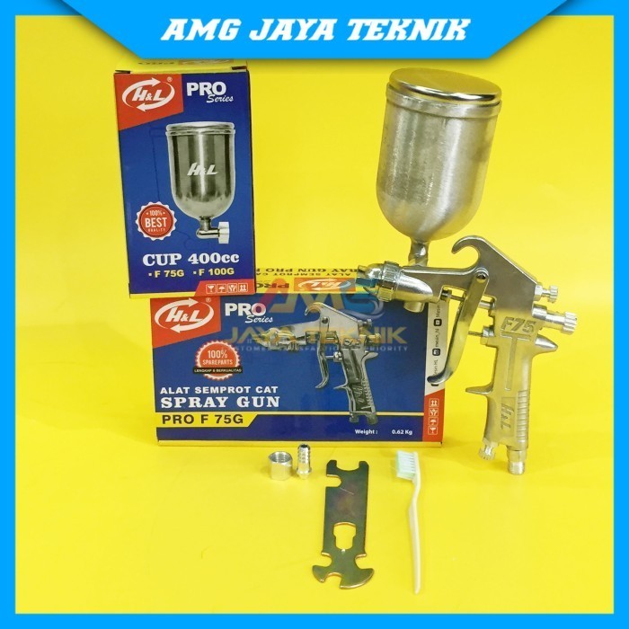 HL SPRAY GUN F 75G alat semprot cat F 75G - Tabung atas - F 75