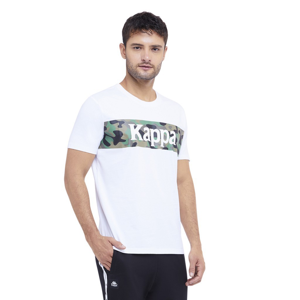 【COD】 Kappa T-shirt Unisex Printed KK2TS615 - White Trend