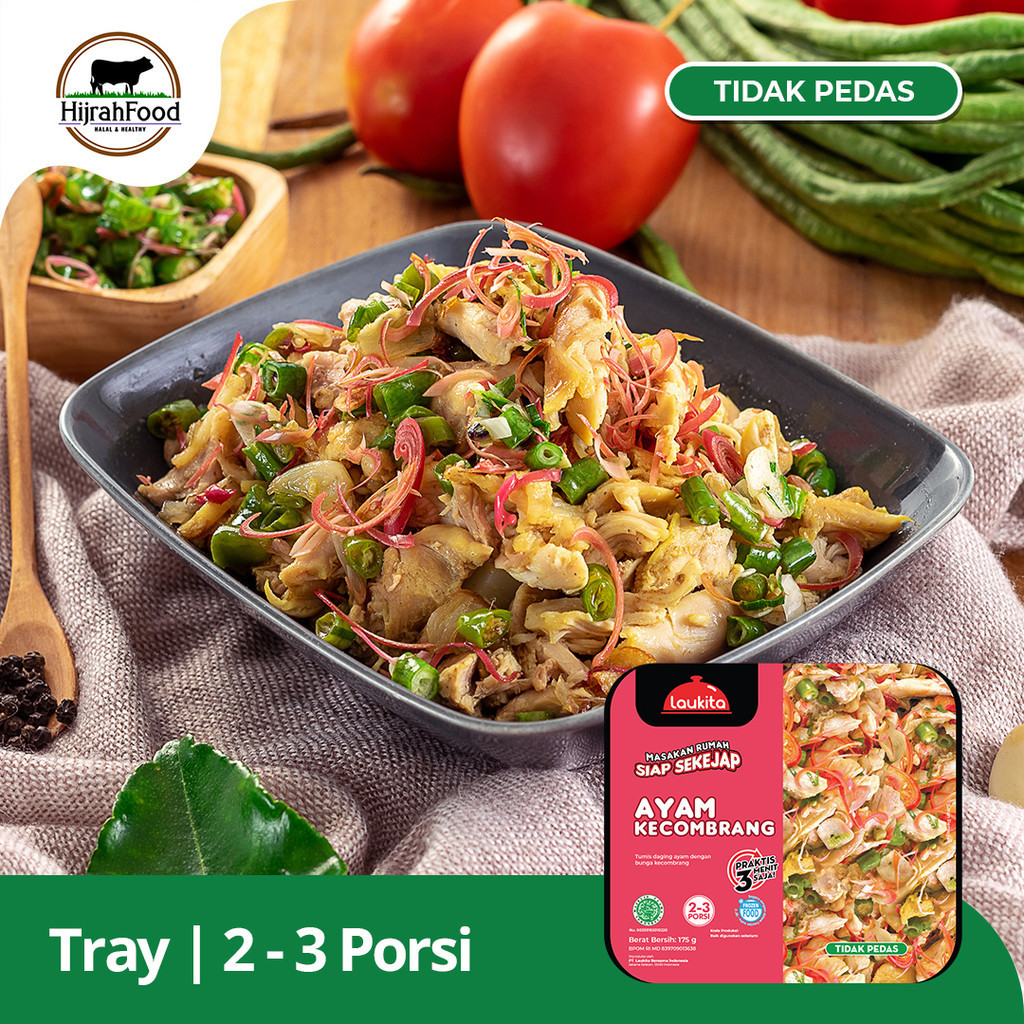 

Laukita Tray Ayam Kecombrang Siap Saji Praktis Frozen Food Halal 175gr