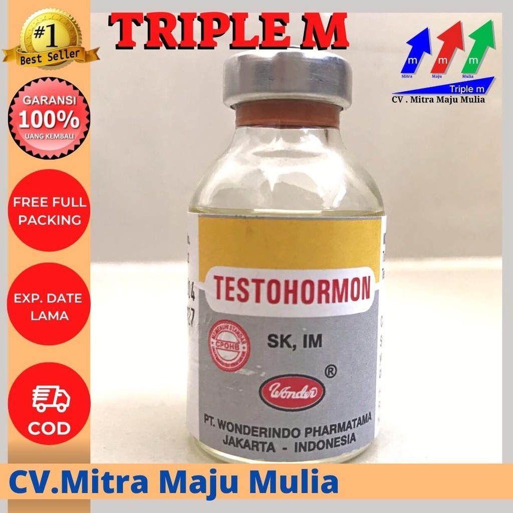 Testohormon 20 ml Wonder Mengatasi Gangguan Reproduksi Hewan MMM