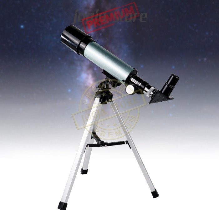 Teropong Bintang 360/50mm 60X Zoom Teleskop Astronomi F36050 + Tripod