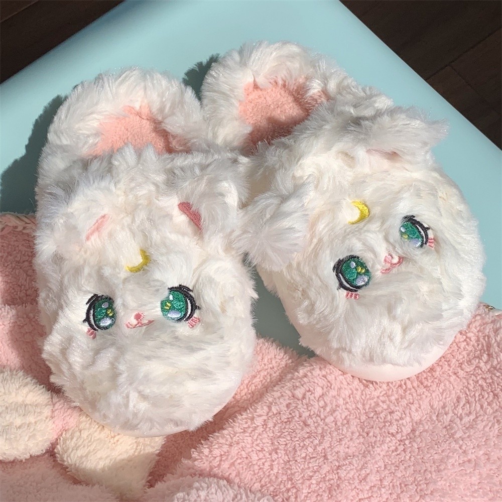 (SNDL-019) SANDAL EMPUK TEBAL / SANDAL BULU KARAKTER ALAS TEBAL / SANDAL RUMAH Marshmellow Bear