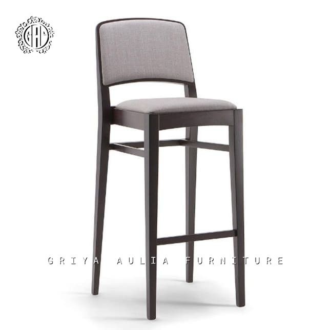 Kursi bar terbaru kursi bar kayu jati kombinasi jok busa