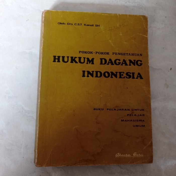 Pokok-pokok Pengetahuan Hukum Dagang Indonesia Drs Kansil