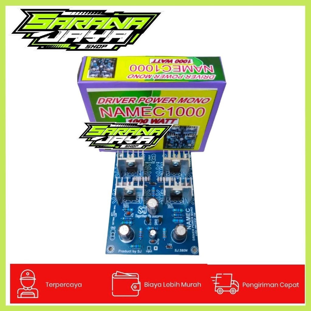 Driver NAMEC C1000 1000 watt Mono Power Amplifier Terbaik