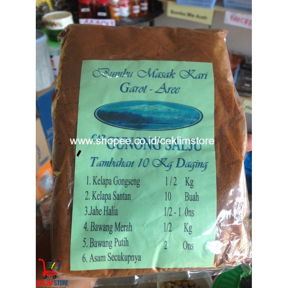 

Bumbu Kari Kemasan Jumbo ( 10 Kg Daging )