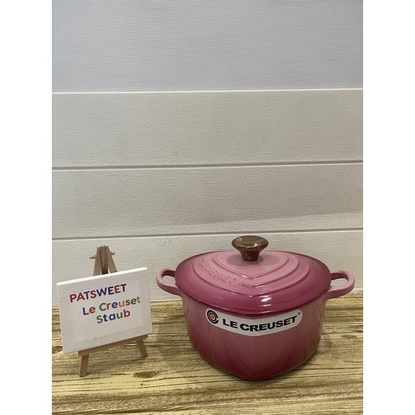 DISKON  RAMADHAN le creuset - panci- cast iron-deep heart 20 cm-  berry pink