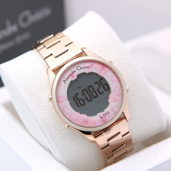 ALEXANDRE CHRISTIE AC9363 / AC 9363 ROSEGOLD PEACH FLOWER ORIGINAL