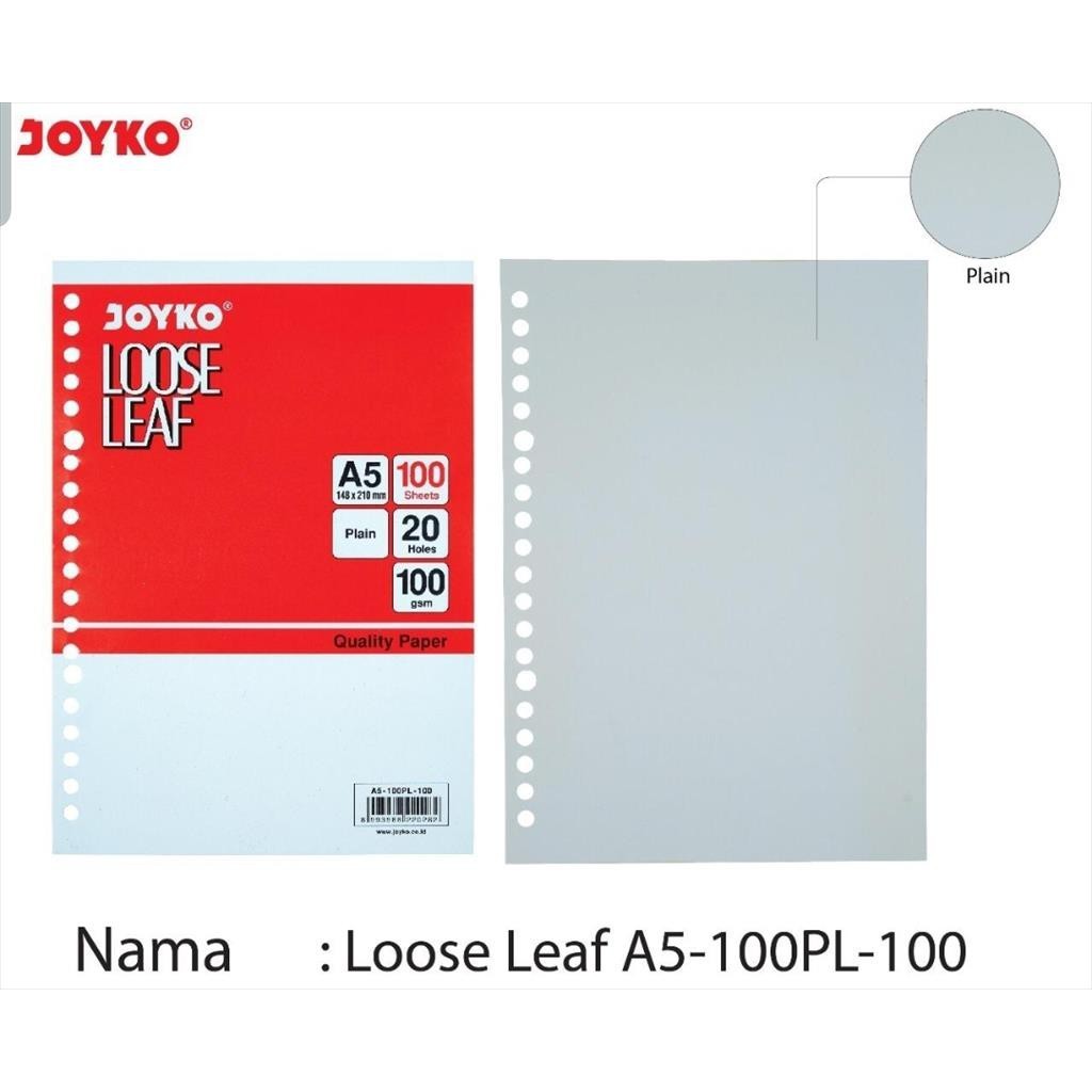 

[ATK BRO] Isi File Loose Leaf A5-100 POLOS Joyko