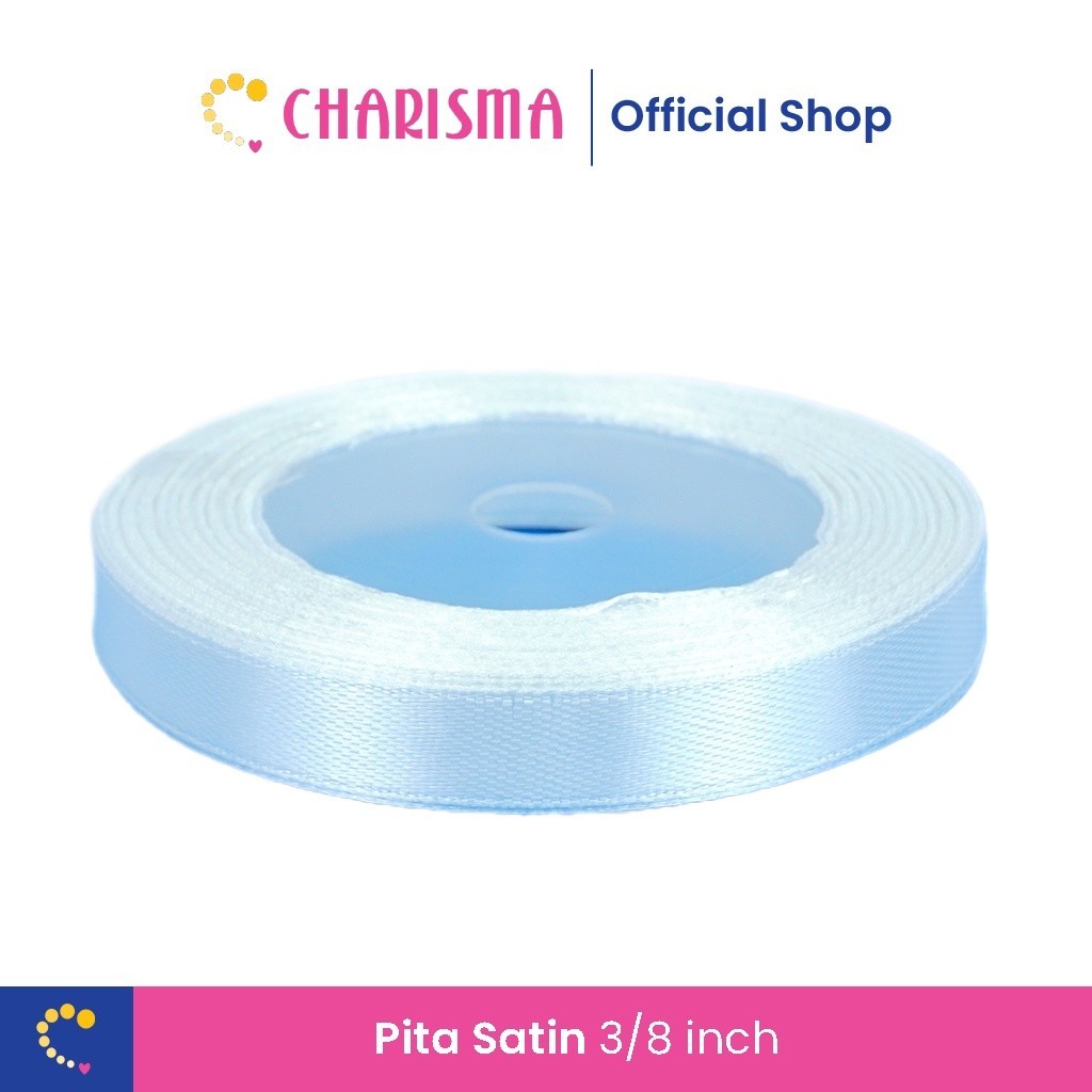 

Charisma Pita Satin Lebar 3/8 Inch (1 cm) - WarnaWarni Colorful Ribbon Hiasan Packing - Pita Satin Untuk Parsel Kado Hampers