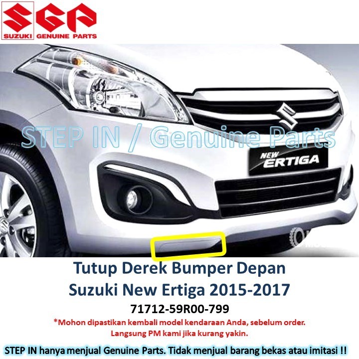 Tutup Derek Cover Towing Hook Bemper Depan SUZUKI NEW ERTIGA 2015 2016 2017 mentah GA GL GX